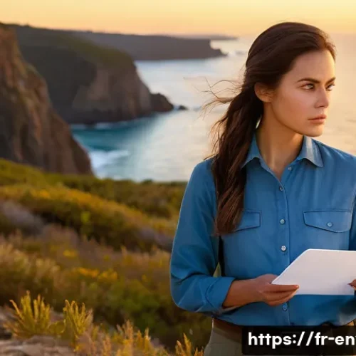 Home 30 환경관리사 실기시험 준비 루틴 - **Prompt:** A young, determined female environmental consultant in her early 30s, with neat, pulled-...