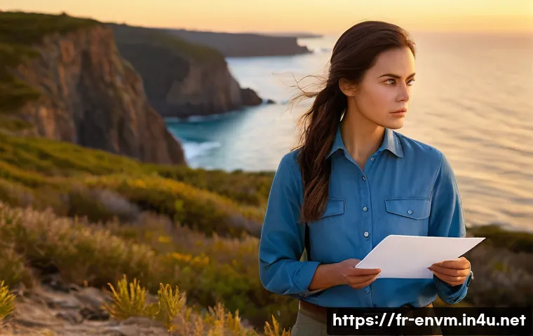 환경관리사 실기시험 준비 루틴 - **Prompt:** A young, determined female environmental consultant in her early 30s, with neat, pulled-...